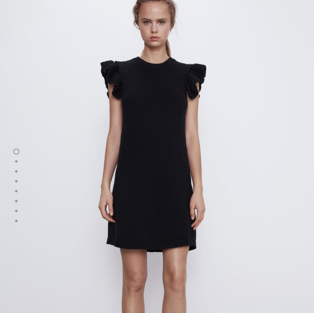 🔥FLASH SALE🔥Zara ruffled knit dress